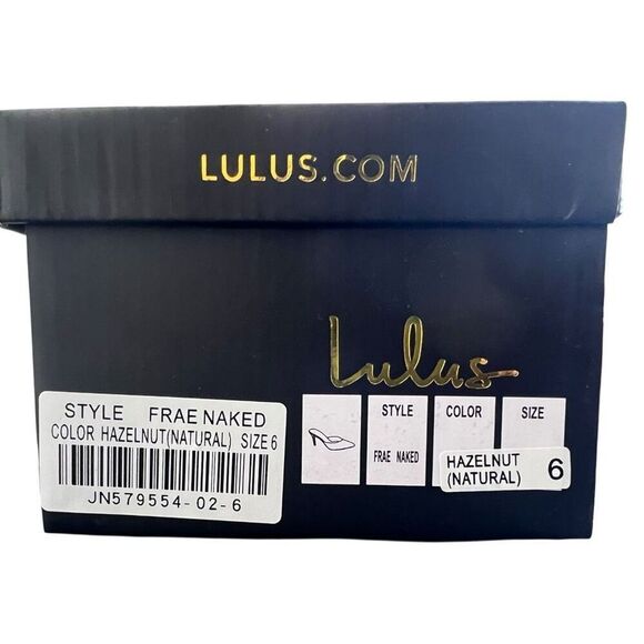 NEW Lulus Frae Naked Hazelnut Natural Pointed Toe Mules Size 6 Stiletto Heel main image 4